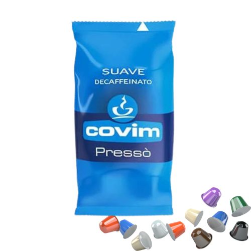 1 kos Covim Pressó Suave Decaffeinato Nespresso kompatibilna brezkofeinska kapsula