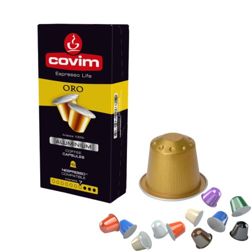 1 Covim Oro aluminijeva kapsula, združljiva z Nespresso