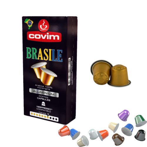 1 aluminijasta kapsula Covim Brasile združljiva z Nespresso