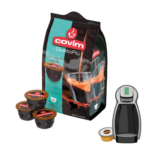 16 kosov Covim GustoPiú Orocrema kapsula kompatibilna z Dolce Gusto