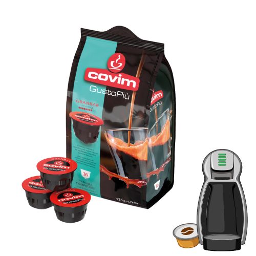 16 kosov Covim GustoPiú Granbar kapsula kompatibilna z Dolce Gusto