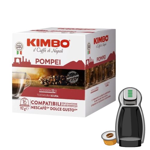 16 kosov Caffè Kimbo Pompei kapsula kompatibilna z DOLCE GUSTO