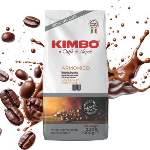1 kg Caffè Kimbo Espresso Vending Harmonious mešanica celih kavnih zrn