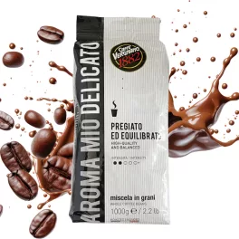   1 kg Caffè Vergnano 1882 Aroma Mio Delicato mešanica celih kavnih zrn