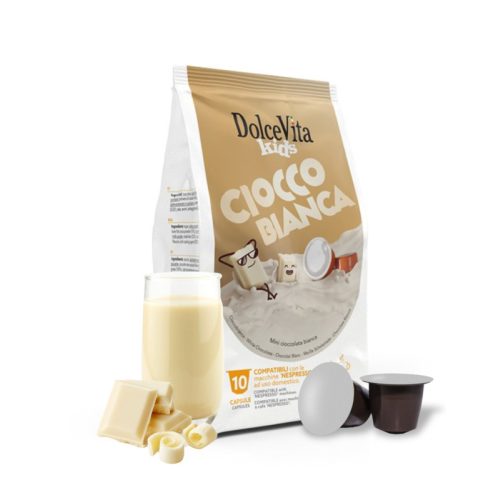 10 kosov kapsul Dolce Vita Cioccobianca Nespresso združljive