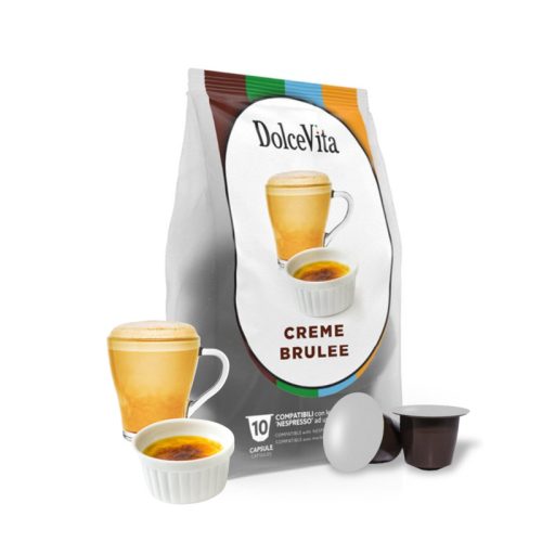 10 kosov kapsul Dolce Vita Creme Brulee Nespresso združljive