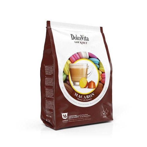 ‎16 kosov Dolce Vita Macaron Mandelj kapsul, Dolce Gusto združljive