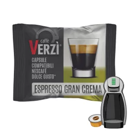   1 kos Caffè Verzì Espresso Gran Crema kapsula kompatibilna z Dolce Gusto