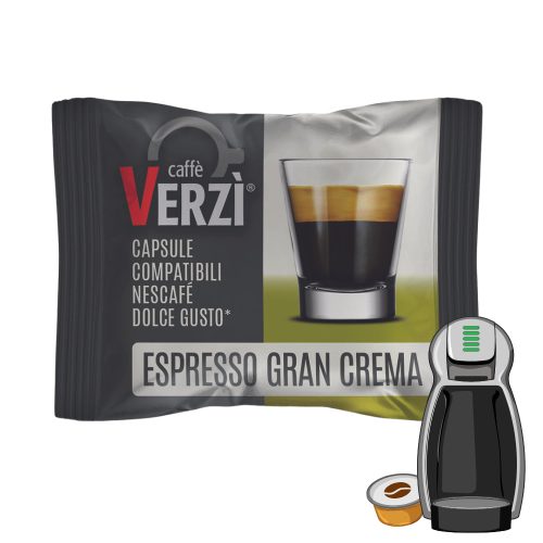 1 kos Caffè Verzì Espresso Gran Crema kapsula kompatibilna z Dolce Gusto