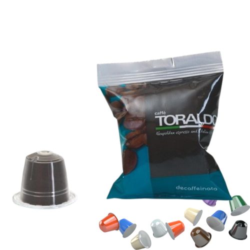 1 kos Caffè Toraldo DECAFFEINATO Nespresso kompatibilna brezkofeinska kapsula