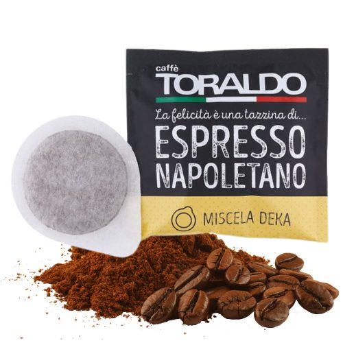 1 kos Toraldo Decaffeinato 44 mm kavna blazinica
