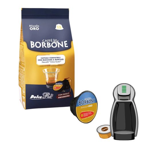 15 kosov Caffè Borbone Miscela Oro kapsula kompatibilna z DOLCE GUSTO