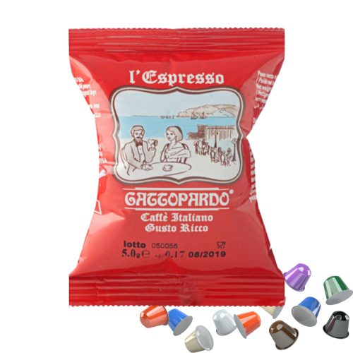 1 kos l’Espresso Gattopardo Caffè Italiano Gusto Ricco Nespresso kompatibilna kapsula