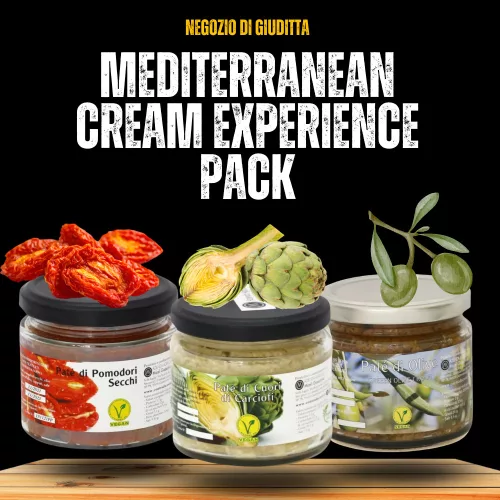 Mediteranski kremni paket doživetja s sicilijanskimi namazi iz sušenega paradižnika oliv in artičok
