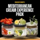 Mediteranski kremni paket doživetja s sicilijanskimi namazi iz sušenega paradižnika oliv in artičok