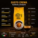 GUSTO CREMA Gattopardo To.Da 1 kg kavna zrna – kremasta in uravnotežena italijanska mešanica